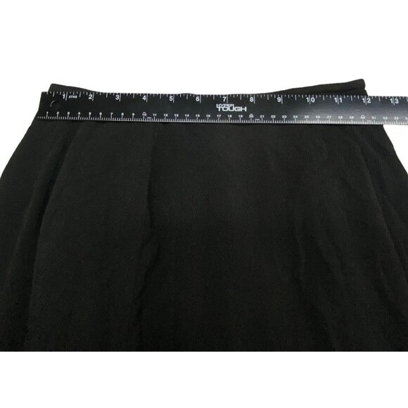 LINDA ALLARD Ellen Tracy Women Wool Maxi Pencil Skirt Sz 4 Black Career 59-6 - Picture 8 of 13